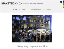 Tablet Screenshot of maketechx.com